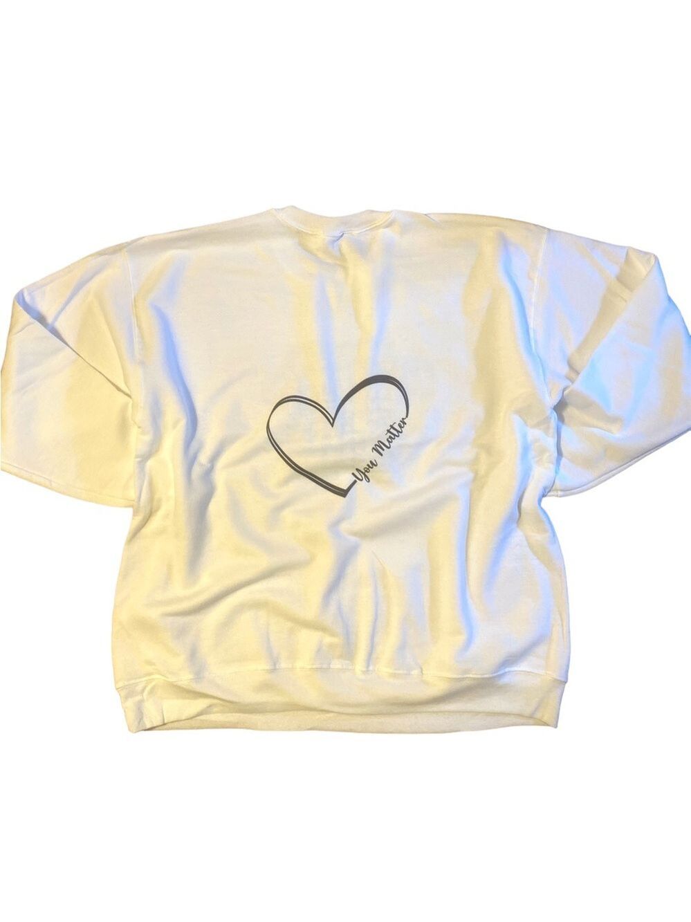 Valid feelings mental health graphic crewneck sweatshirt oversized extra large - Picture 7 of 10